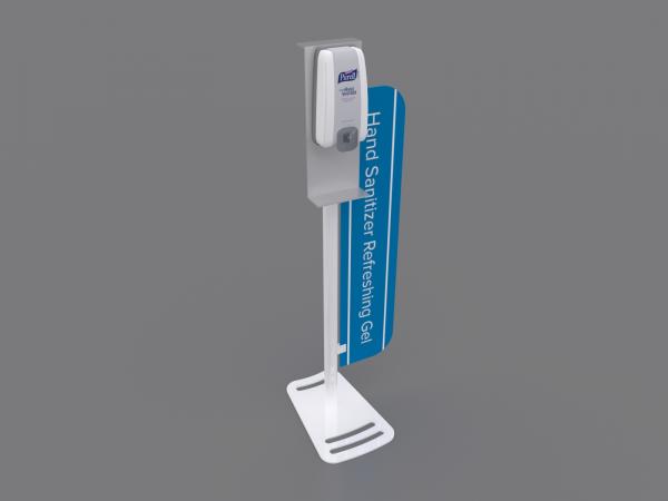 MOD-9001 Hand Sanitizer Stand with Graphic -- Image 1